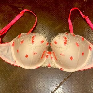 Neon Trim Lace Bra Victoria Secret